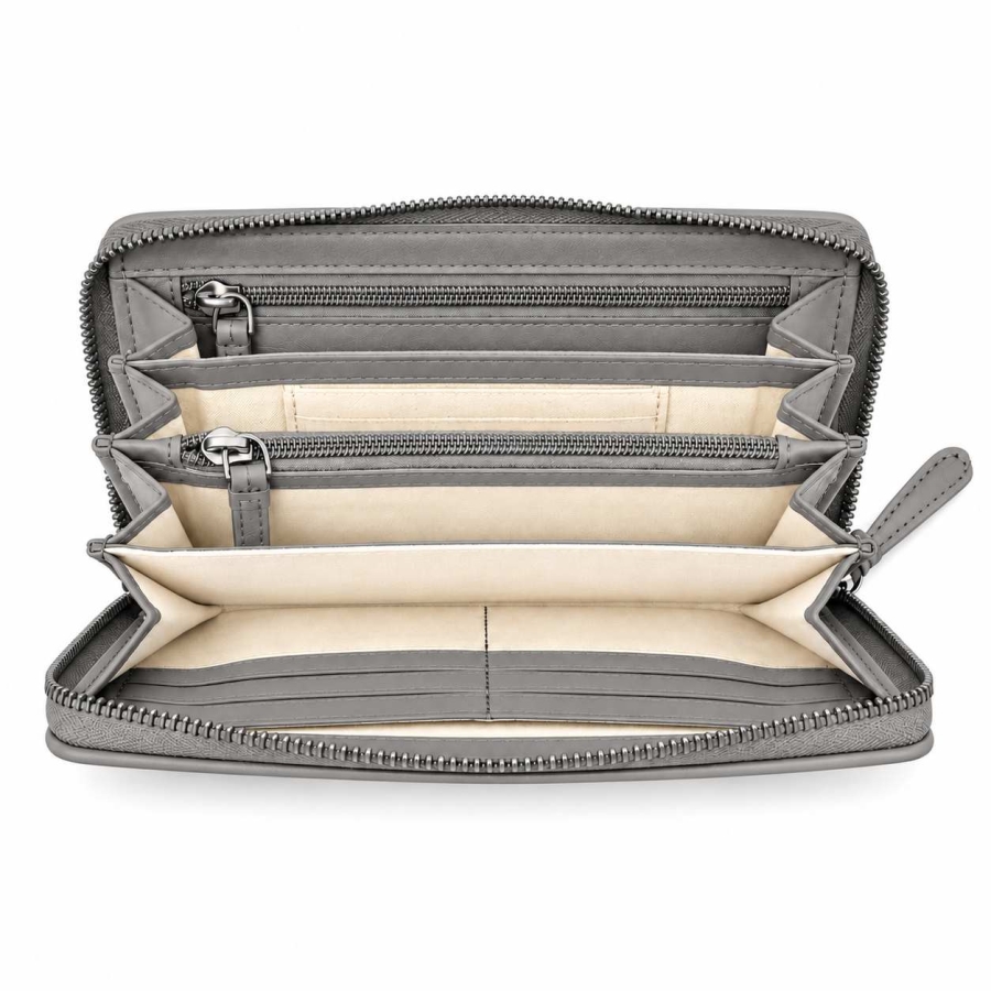 ZIP WALLET GREY